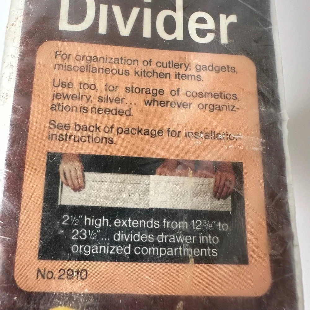 Vintage Rubbermaid Expanding Drawer Divider‎ No 2910 NOS 12-23 Inch 1974